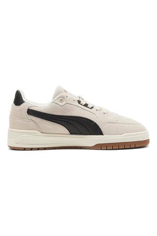 Puma Shuffle Downtown SD – Beige Wildleder-Sneaker mit schwarzen Details