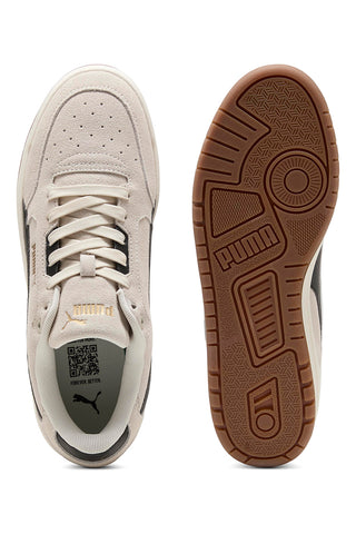 Puma Shuffle Downtown SD – Beige Wildleder-Sneaker mit schwarzen Details