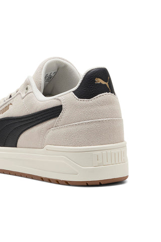 Puma Shuffle Downtown SD – Beige Wildleder-Sneaker mit schwarzen Details