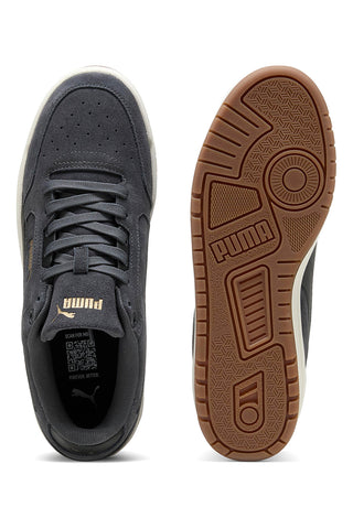 Sneakers grigio scuro in tessuto scamosciato con suola beige Puma Shuffle Downtown SD