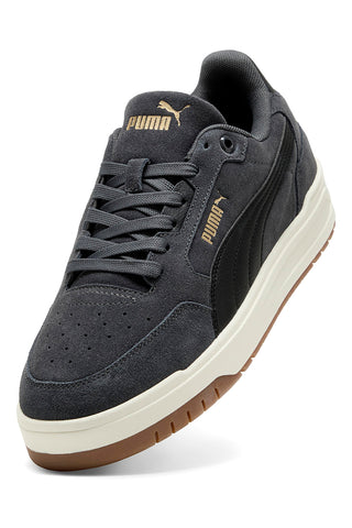 Puma Shuffle Downtown SD – dunkelgraue Wildleder-Sneaker mit beiger Sohle