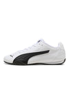 Sneakers bianche in materiale tecnico con dettagli neri Puma Catch