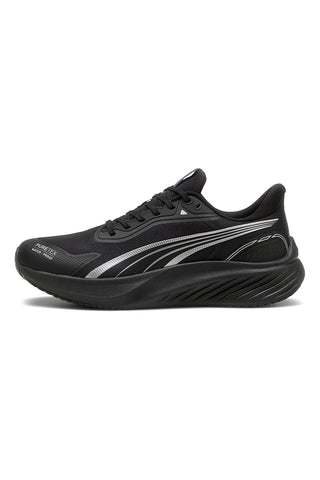 Puma POUNCE LITE PTX Schwarze wasserdichte Laufschuhe mit PURETEX-Membran