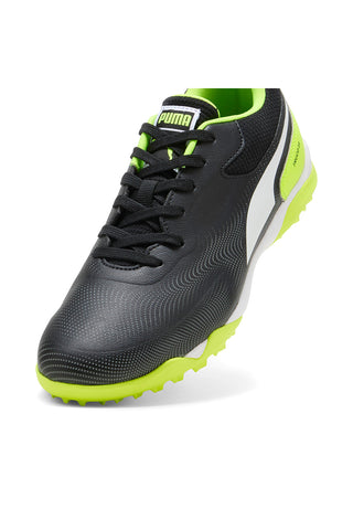 Schwarze und fluoreszierende gelbe Puma Truco III TT Synthetik-Fußballschuhe