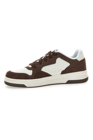 Sneakers bianche e marroni con inserti scamosciati Diadora Ginger S