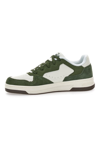 Grün-weiße Leder-Sneaker Diadora 182198 70224