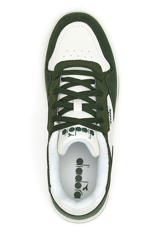 Grün-weiße Leder-Sneaker Diadora 182198 70224