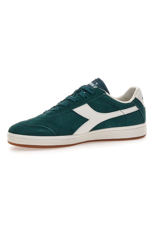 Sneakers verdi in suede con logo laterale Diadora Kick