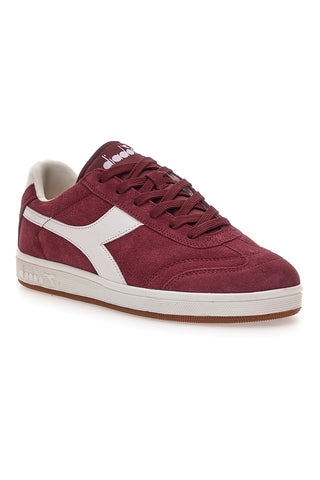 Sneakers bordeaux in tessuto scamosciato Diadora Kick