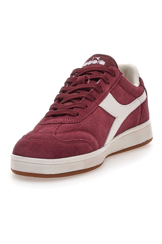 Sneakers bordeaux in tessuto scamosciato Diadora Kick