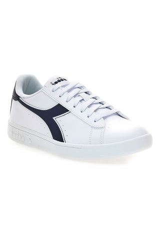 Sneakers bianche con dettagli blu Diadora 178327 C4656