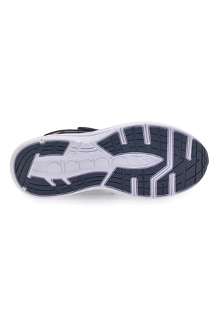 Scarpe sportive blu con dettagli rossi e chiusura a strappo Diadora SNIPE 3 JR