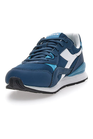 Blaue Sneakers Diadora N.92 GS mit weißen Details