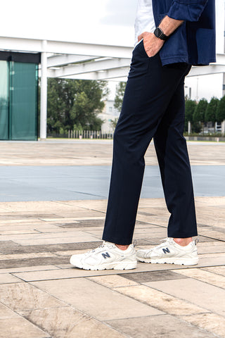 Sneakers beige con dettagli navy New Balance ML408Q