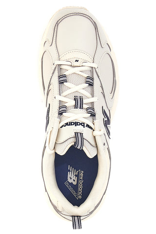 Beige Sneakers mit marineblauen Details New Balance ML408Q