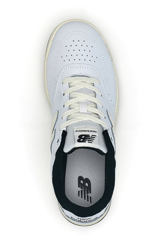Sneakers bianche in pelle con profilo nero New Balance BB80AWB