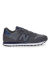Graue Sneakers New Balance GM500DGN mit blauen Details
