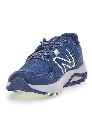 Scarpe running blu in mesh con suola trail New Balance MT410CN8
