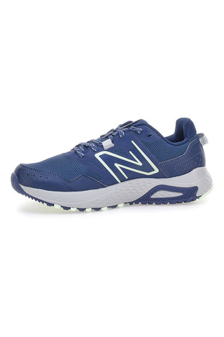 Scarpe running blu in mesh con suola trail New Balance MT410CN8