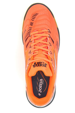 Joma Liga 5 2507 Atmungsaktive orangefarbene Hallenfußballschuhe