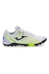 Joma Maxima 2532 weiße Fußballschuhe mit Limettendetails