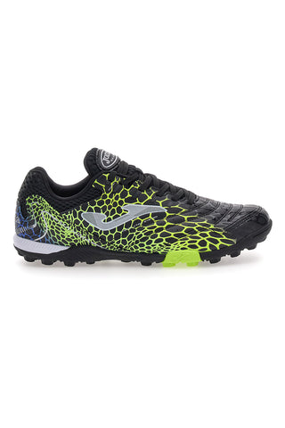 Joma Maxima 2531 schwarze Fußballschuhe mit fluoreszierenden Details