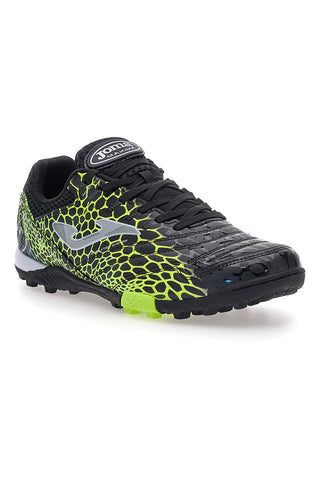 Joma Maxima 2531 schwarze Fußballschuhe mit fluoreszierenden Details