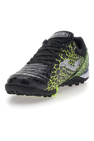 Joma Maxima 2531 schwarze Fußballschuhe mit fluoreszierenden Details