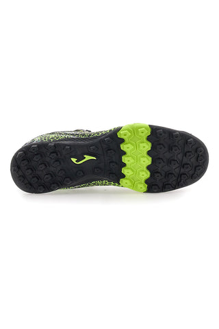 Joma Maxima 2531 schwarze Fußballschuhe mit fluoreszierenden Details