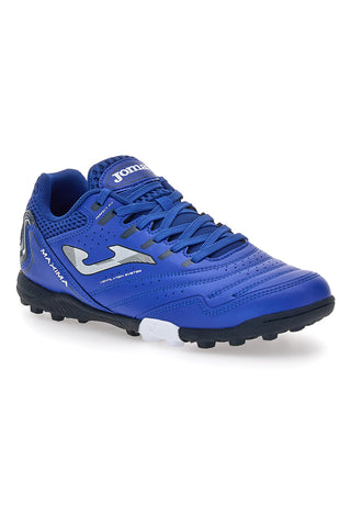 Scarpe blu calcio turf con tomaia traforata Joma Maxima 2404