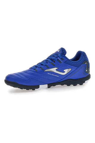 Scarpe blu calcio turf con tomaia traforata Joma Maxima 2404