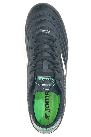 Joma Aguila 2501 schwarze Fußballschuhe mit grünen Details