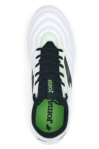 Scarpe da calcio bianche e nere Joma Powerful 2502