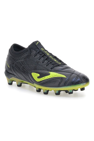 Joma Evolution 2531 Firm Ground Schwarze Fußballschuhe mit FG-Stollen und limettengrünen Details