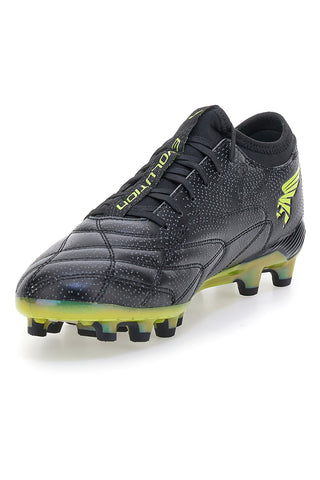 Scarpe da calcio nere con tacchetti FG e dettagli lime Joma Evolution 2531 Firm Ground