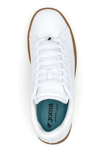 Sneakers bianche con suola caramello e memory foam Joma C.Classic Men 2532