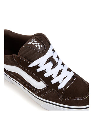 Sneakers marroni in suede con dettagli bianchi Vans Caldron