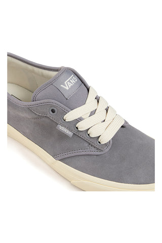 Vans – Atwood – Graue Leder-Sneaker mit beiger Sohle