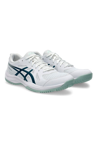 Asics UPCOURT 6 Atmungsaktive Mesh-Volleyballschuhe in Weiß