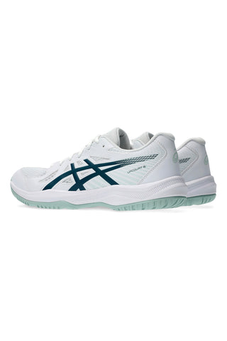 Asics UPCOURT 6 Atmungsaktive Mesh-Volleyballschuhe in Weiß