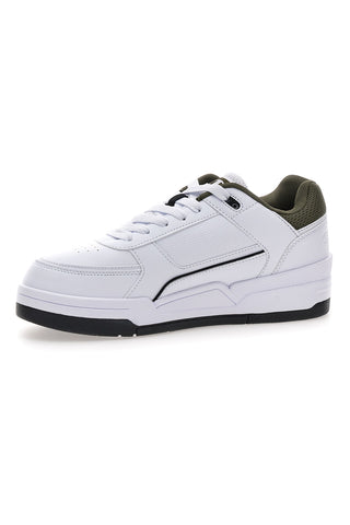 Sneakers bianche con dettagli verde e nero Champion RD18 HERITAGE LOW