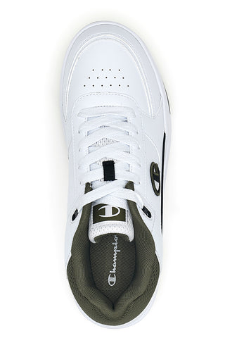 Weiße Sneaker mit grünen und schwarzen Details Champion RD18 HERITAGE LOW