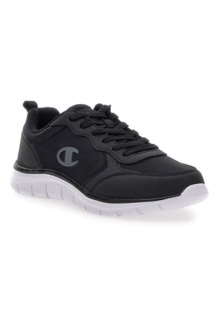 Schwarze Sneakers mit weißer Sohle Champion El45 Low Cut Shoe