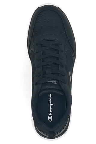 Schwarze Sneakers mit weißer Sohle Champion El45 Low Cut Shoe