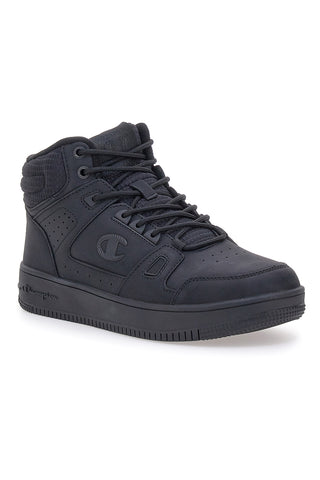 Champion RD18 MID COMB schwarze Mid-Top-Sneaker aus strapazierfähigem Material