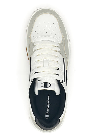 Champion – Rd18 Heritage Perf – Niedrige Sneaker in Weiß und Grau