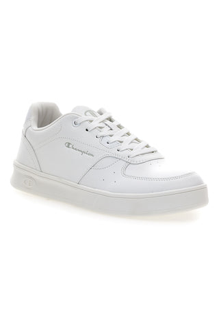 Sneakers bianche in materie sintetiche stile basket Champion Newman