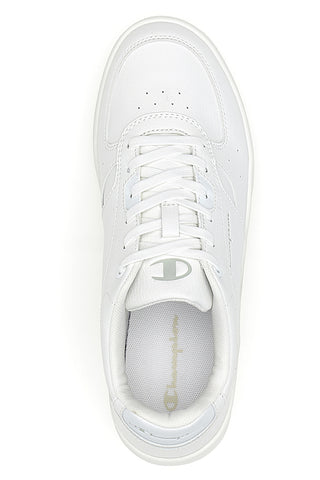 Sneakers bianche in materie sintetiche stile basket Champion Newman