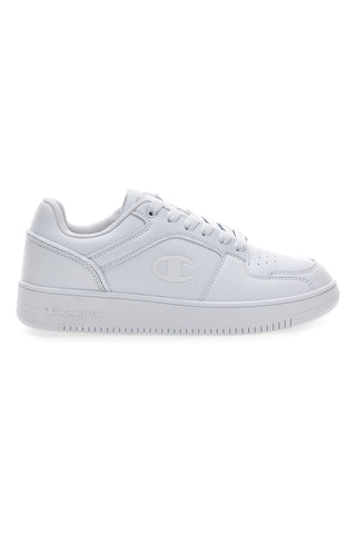 Sneakers bianche in materie sintetiche stile basket Champion RD18 2 Low