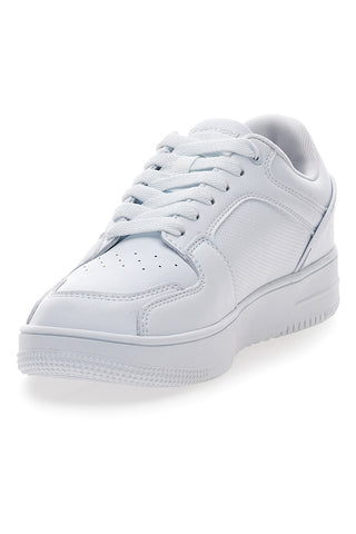 Sneakers bianche in materie sintetiche stile basket Champion RD18 2 Low